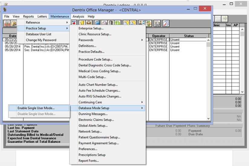 Month End for Dentrix Enterprise Dentrix Enterprise